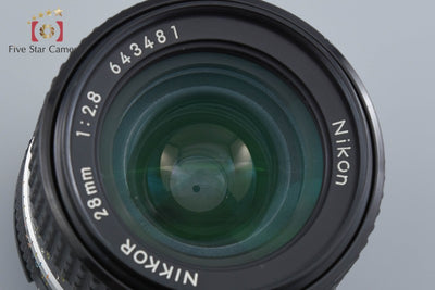 Used] Nikon Ai-S NIKKOR 28mm f/2.8