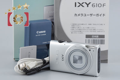 [Used] Canon IXY 610F Silver Compact Digital Camera with Original Box
