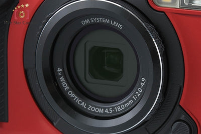 【Used】OM SYSTEM (OLYMPUS) OM System TOUGH TG-7 Red Compact Digital Camera with Original Box