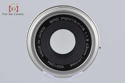 Used: PENTAX Pentax SMC FA 43mm f/1.9 Limited Silver