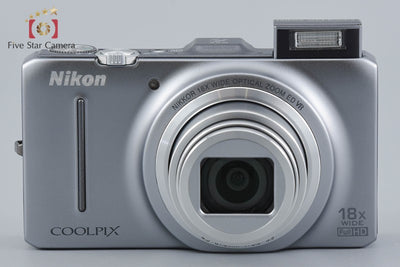 [Used] Nikon COOLPIX S9300 Crystal Silver Compact Digital Camera with Original Box