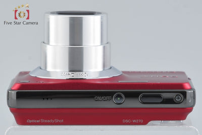 Used: SONY Cyber-shot DSC-W270 Red Digital Still Camera