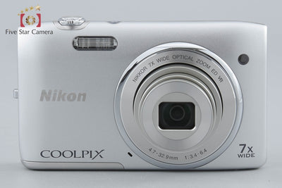 [Used] Nikon COOLPIX S3500 Crystal Silver Compact Digital Camera