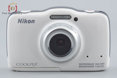 [Used] Nikon COOLPIX S32 White Compact Digital Camera