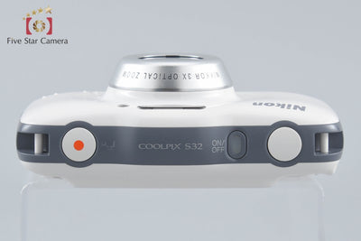 [Used] Nikon COOLPIX S32 White Compact Digital Camera