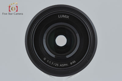 Used Panasonic LUMIX G 25mm f/1.7 ASPH. H-H025 Black