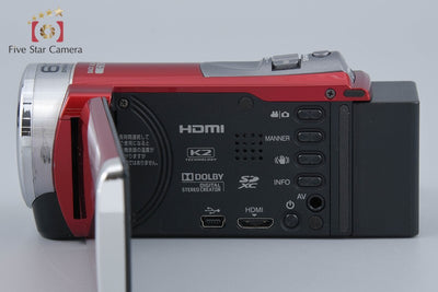 [Used] JVC Kenwood GZ-HM199 Red Digital Video Camera