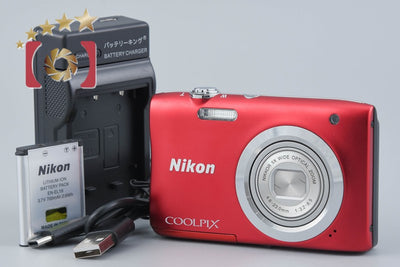 [Used] Nikon COOLPIX A100 Red Compact Digital Camera