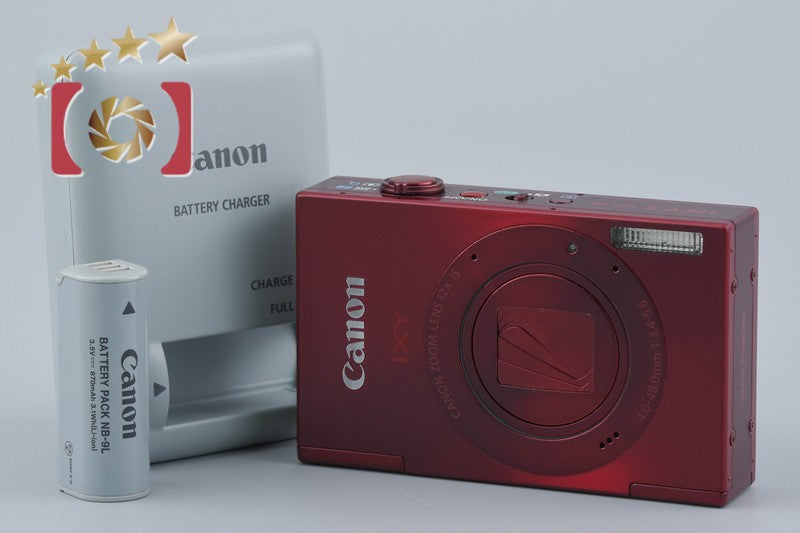 [Used] Canon IXY 3 Red Compact Digital Camera