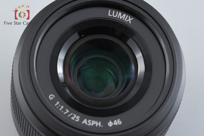 [Used] Panasonic LUMIX G 25mm f/1.7 ASPH. H-H025 Black