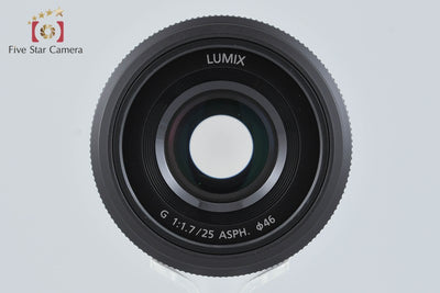 [Used] Panasonic LUMIX G 25mm f/1.7 ASPH. H-H025 Black