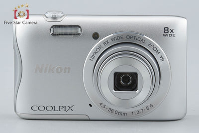 [Used] Nikon COOLPIX S3700 Silver Compact Digital Camera