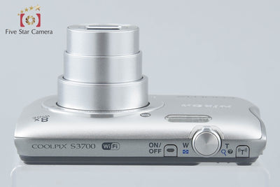 [Used] Nikon COOLPIX S3700 Silver Compact Digital Camera