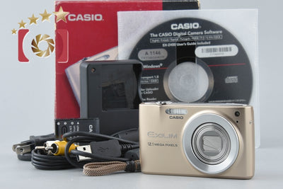 [Used] CASIO EXILIM EX-Z400 Gold Compact Digital Camera with Original Box