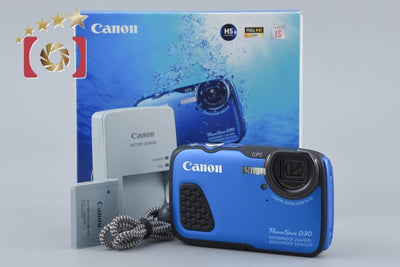 【中古】Canon キヤノン PowerShot D30 コンパクトデジタルカメラ 元箱付き
