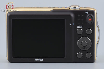 [Used] Nikon COOLPIX S3300 Sweet Gold Compact Digital Camera