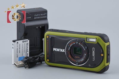 [Used] PENTAX Optio W90 Pistachio Green Waterproof Digital Camera
