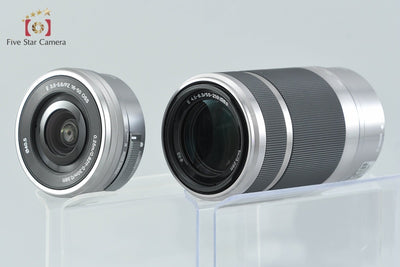 【中古】SONY ソニー α6000 ILCE-6000 ダブルズームレンズキット シルバー シャッター回数僅少 多言語対応