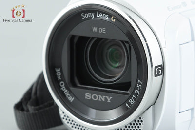 【中古】SONY ソニー ハンディカム HDR-CX670 ホワイト デジタルビデオカメラ 元箱付き 多言語対応