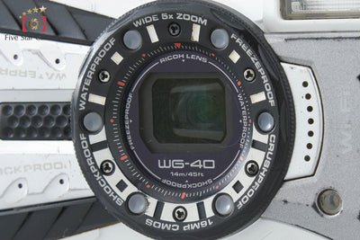 【中古】RICOH リコー PENTAX ペンタックス WG-40W ホワイト コンパクトデジタルカメラ