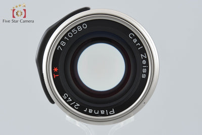 【中古】CONTAX コンタックス Carl Zeiss Planar 45mm f/2 T*
