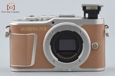 【中古】OLYMPUS オリンパス PEN E-PL9 ブラウン ダブルズームキット シャッター回数僅少