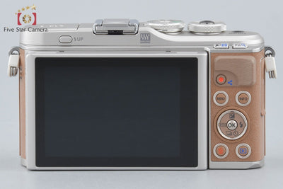 【中古】OLYMPUS オリンパス PEN E-PL9 ブラウン ダブルズームキット シャッター回数僅少