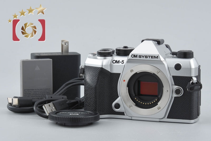 【中古】OM SYSTEM (OLYMPUS) オーエム システム OM-5 Mark II シルバー ミラーレス一眼カメラ シャッター回数僅少