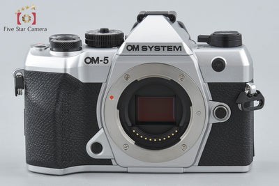 【中古】OM SYSTEM (OLYMPUS) オーエム システム OM-5 Mark II シルバー ミラーレス一眼カメラ シャッター回数僅少