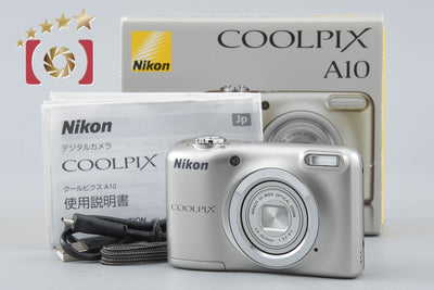 【中古】Nikon ニコン COOLPIX A10 シルバー コンパクトデジタルカメラ 元箱付き