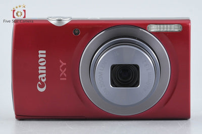 【中古】Canon キヤノン IXY 160 レッド コンパクトデジタルカメラ 元箱付き