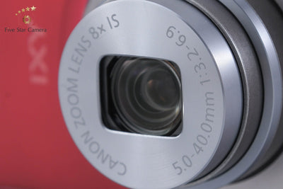 【中古】Canon キヤノン IXY 160 レッド コンパクトデジタルカメラ 元箱付き