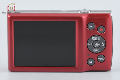 【中古】Canon キヤノン IXY 200 レッド コンパクトデジタルカメラ 元箱付き