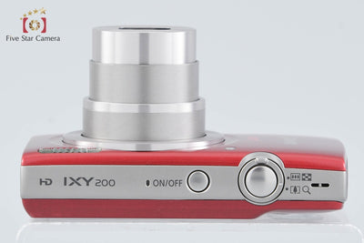 【中古】Canon キヤノン IXY 200 レッド コンパクトデジタルカメラ 元箱付き