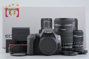 [Used] Canon EOS Kiss X10 Double Zoom Kit, Low Shutter Count, With Original Box