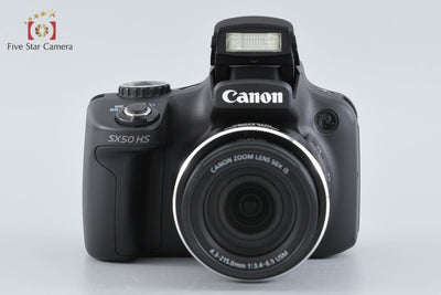 [Used] Canon PowerShot SX50 HS Black Compact Digital Camera with Original Box