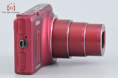 【中古】Nikon ニコン COOLPIX S9400 ヴェルヴェットレッド コンパクトデジタルカメラ