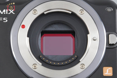 【中古】Panasonic パナソニック LUMIX DMC-GF5 エスプリブラック + G VARIO 14-42mm f/3.5-5.6 ASPH. MEGA O.I.S. H-FS014042 シャッター回数僅少