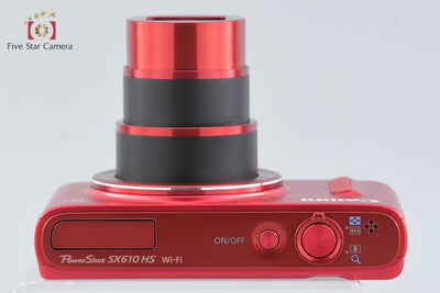 [Used] Canon PowerShot SX610 HS Red Compact Digital Camera with Original Box
