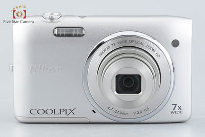 【中古】Nikon ニコン COOLPIX S3400 クリスタルシルバー コンパクトデジタルカメラ 元箱付き