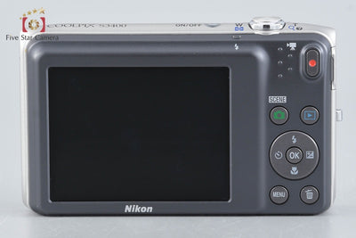 【中古】Nikon ニコン COOLPIX S3400 クリスタルシルバー コンパクトデジタルカメラ 元箱付き