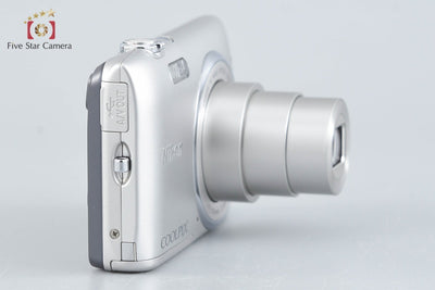 【中古】Nikon ニコン COOLPIX S3400 クリスタルシルバー コンパクトデジタルカメラ 元箱付き