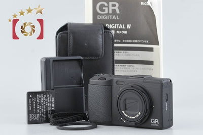【中古】RICOH リコー GR DIGITAL IV ブラック コンパクトデジタルカメラ シャッター回数僅少