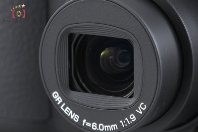 【中古】RICOH リコー GR DIGITAL IV ブラック コンパクトデジタルカメラ シャッター回数僅少