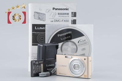 [Used] Panasonic LUMIX DMC-FX60 Gold Compact Digital Camera