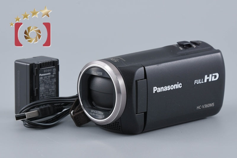 【中古】Panasonic パナソニック HC-V360MS ブラック デジタルハイビジョンビデオカメラ