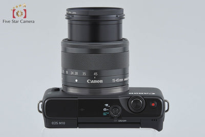 【中古】Canon キヤノン EOS M10 EF-M 15-45 IS STM レンズキット ブラック