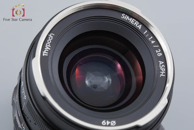 【中古】Thypoch タイポック Simera 28mm f/1.4 ASPH. Type II ブラック ライカMマウント