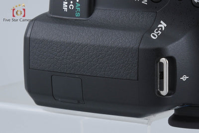 【中古】PENTAX ペンタックス K-50 ブラック デジタル一眼レフカメラ シャッター回数僅少