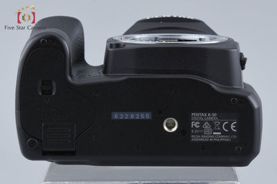 【中古】PENTAX ペンタックス K-50 ブラック デジタル一眼レフカメラ シャッター回数僅少